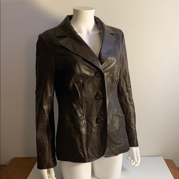 Brown Italian Leather Coat from Danier